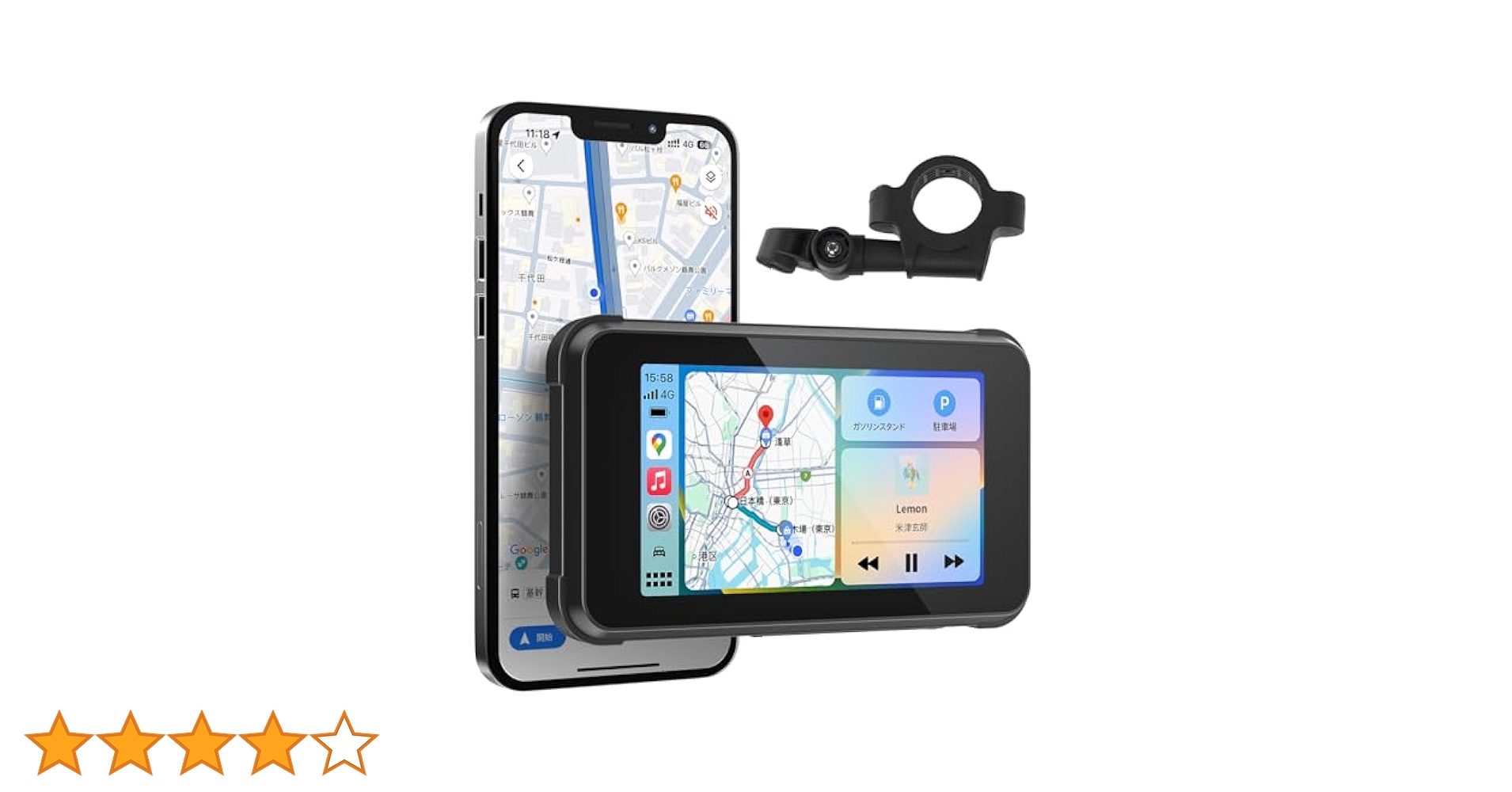 バイク用スマートモニター 5インチ　MT65A 15倍ポイント還元】バイク カープレイ スマートモニター 5インチ